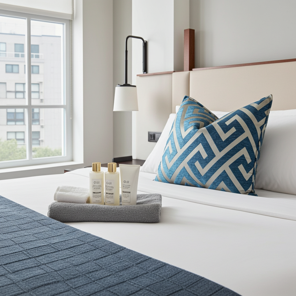 scatter cushion size 60x60 in blue and silver geometric pattern