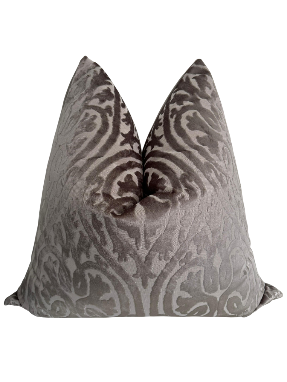 luxury scatter cushion in luxe fabric thats textured and soft, taupe colour tones
