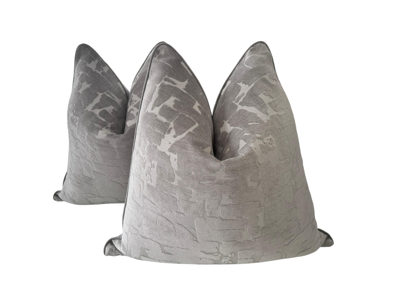 luxury scatter cushion size 60x60 in luxe ivory taupe fabric