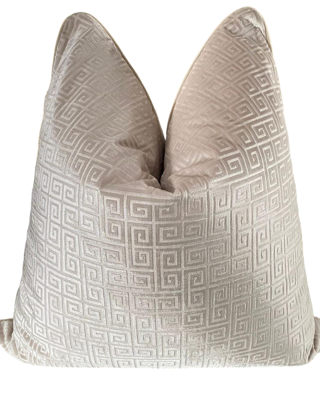 luxury scatter cushion in beige fabric